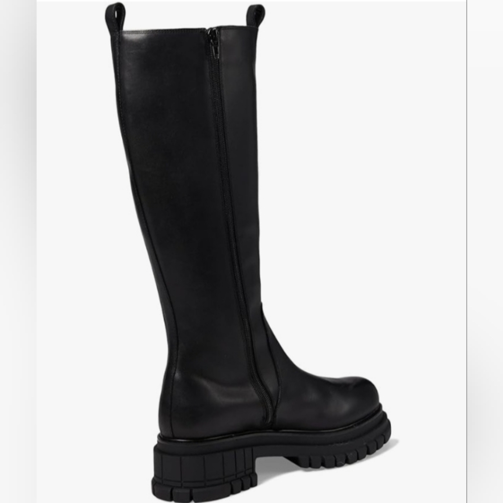 Steve Madden Women's Quinnie Fashion Lug Sole Knee Leather Boot NEW - Picture 4 of 16